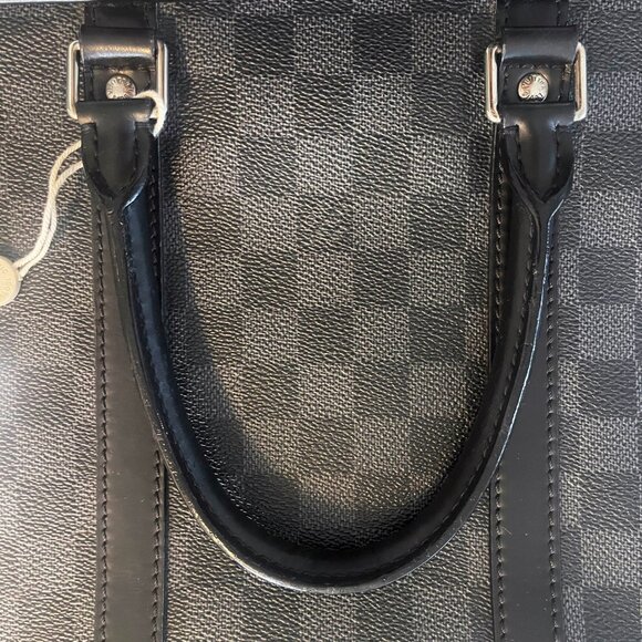Authentic Louis Vuitton Damier Graphite Porte Document Voyage Briefcase Mens - Picture 15 of 16